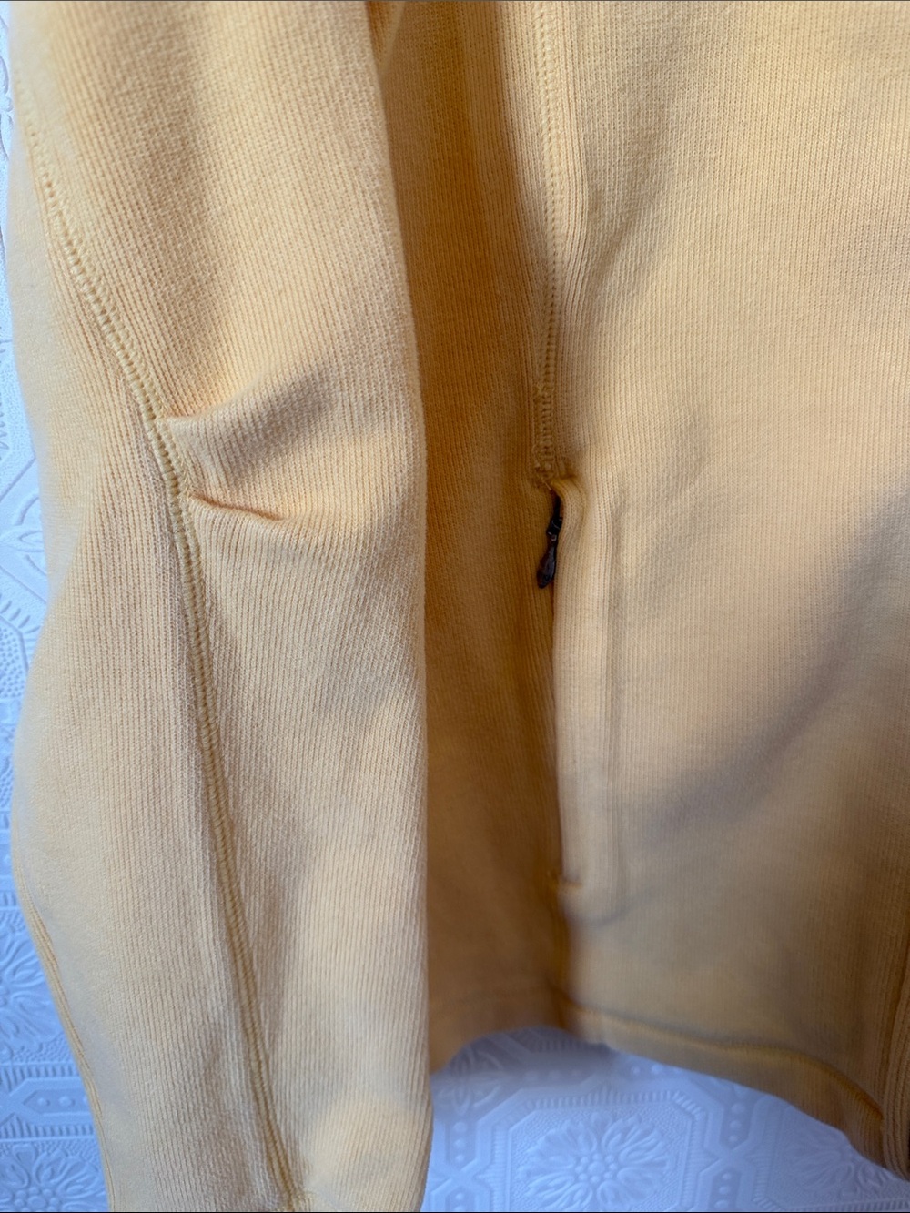SOLD ⬇️⭐️ Tommy Bahama Women’s Pale Yellow Full-Zip Sweater Jacket Size L - Picture 5 of 8